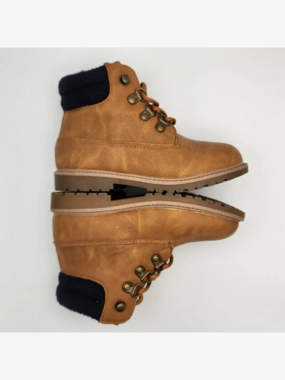Tan Lace-Up Nautica Ankle Boots | Kid's 10